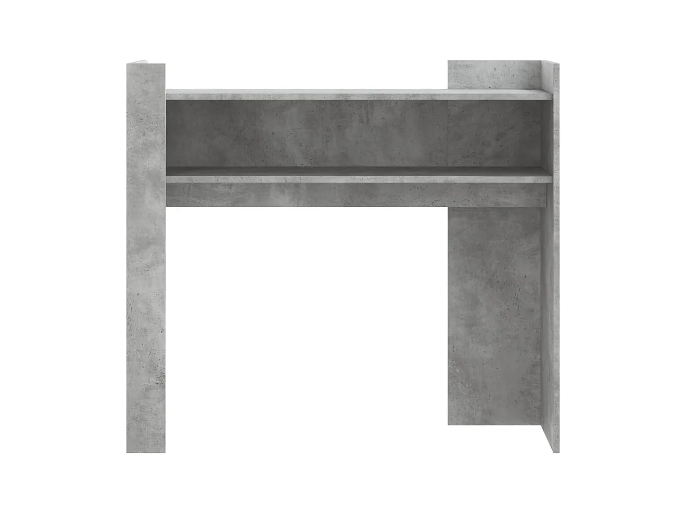 Mesa consola 100x35x90 cm derivados de madeira cinzento cimento