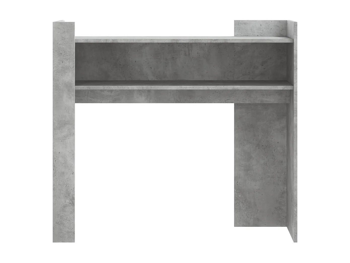 Table console gris béton 100x35x90 cm bois d'ingénierie