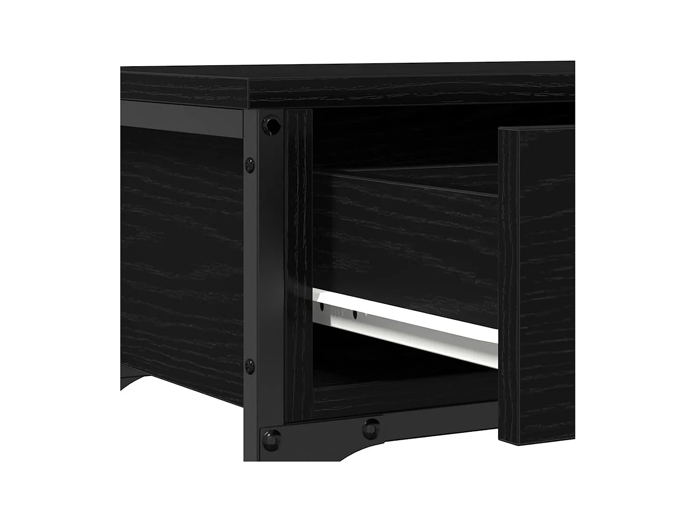 Table Console avec tiroir Chêne noir 72,5 x 25 x 75 cm