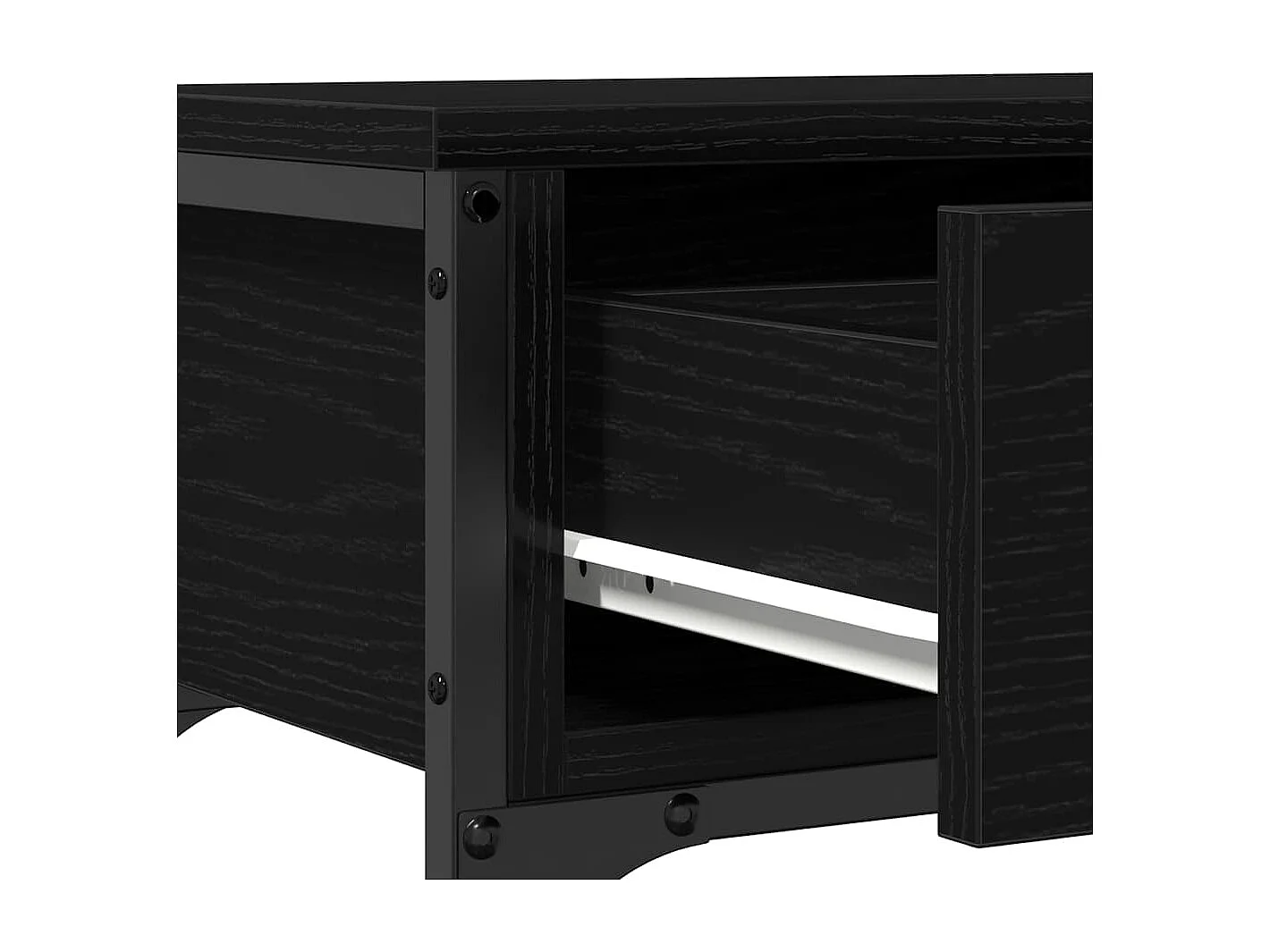 Table Console avec tiroir Chêne noir 72,5 x 25 x 75 cm