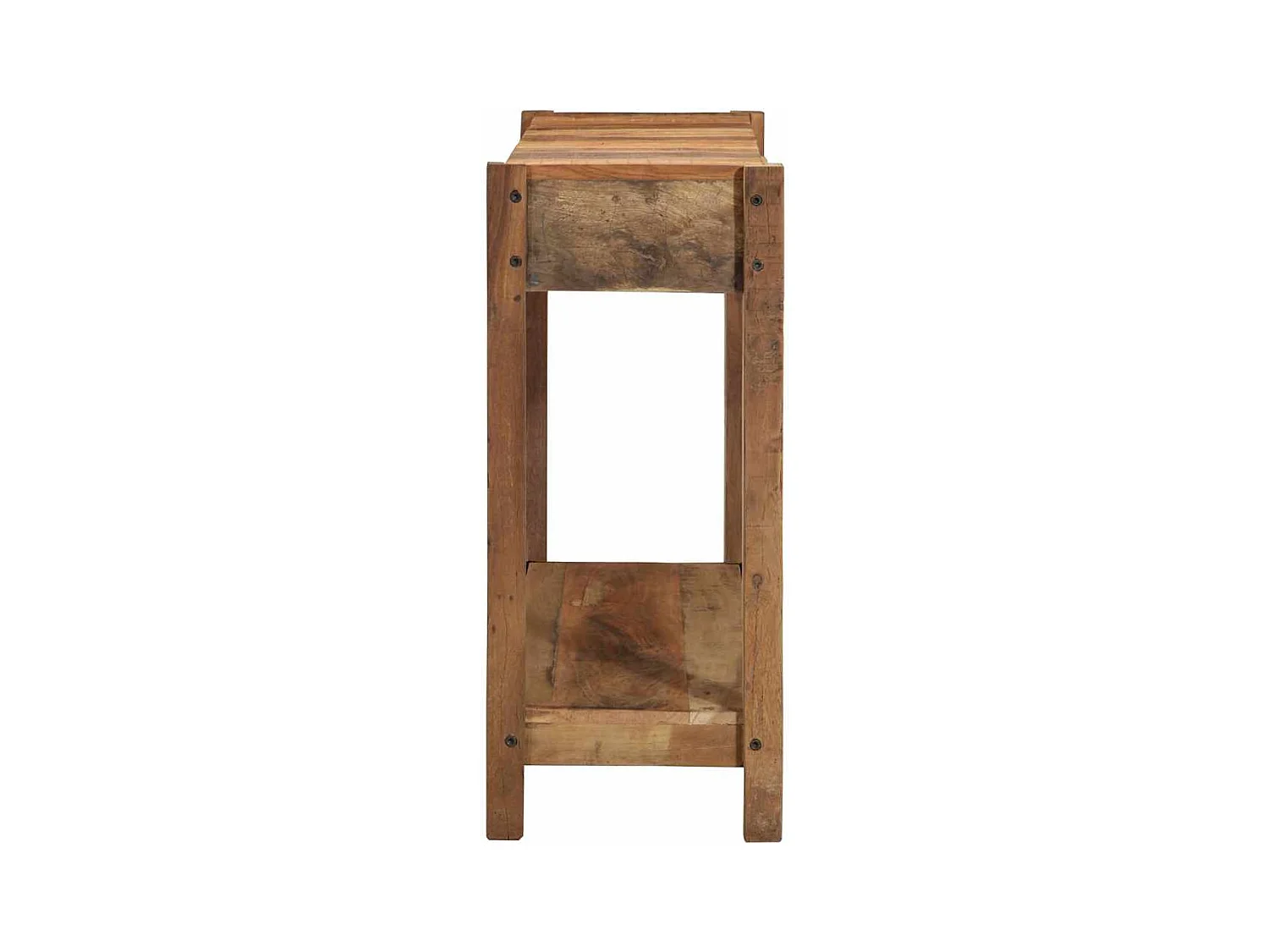 Table console avec tiroir avec stockage Marron 107 x 33 x 76 cm
