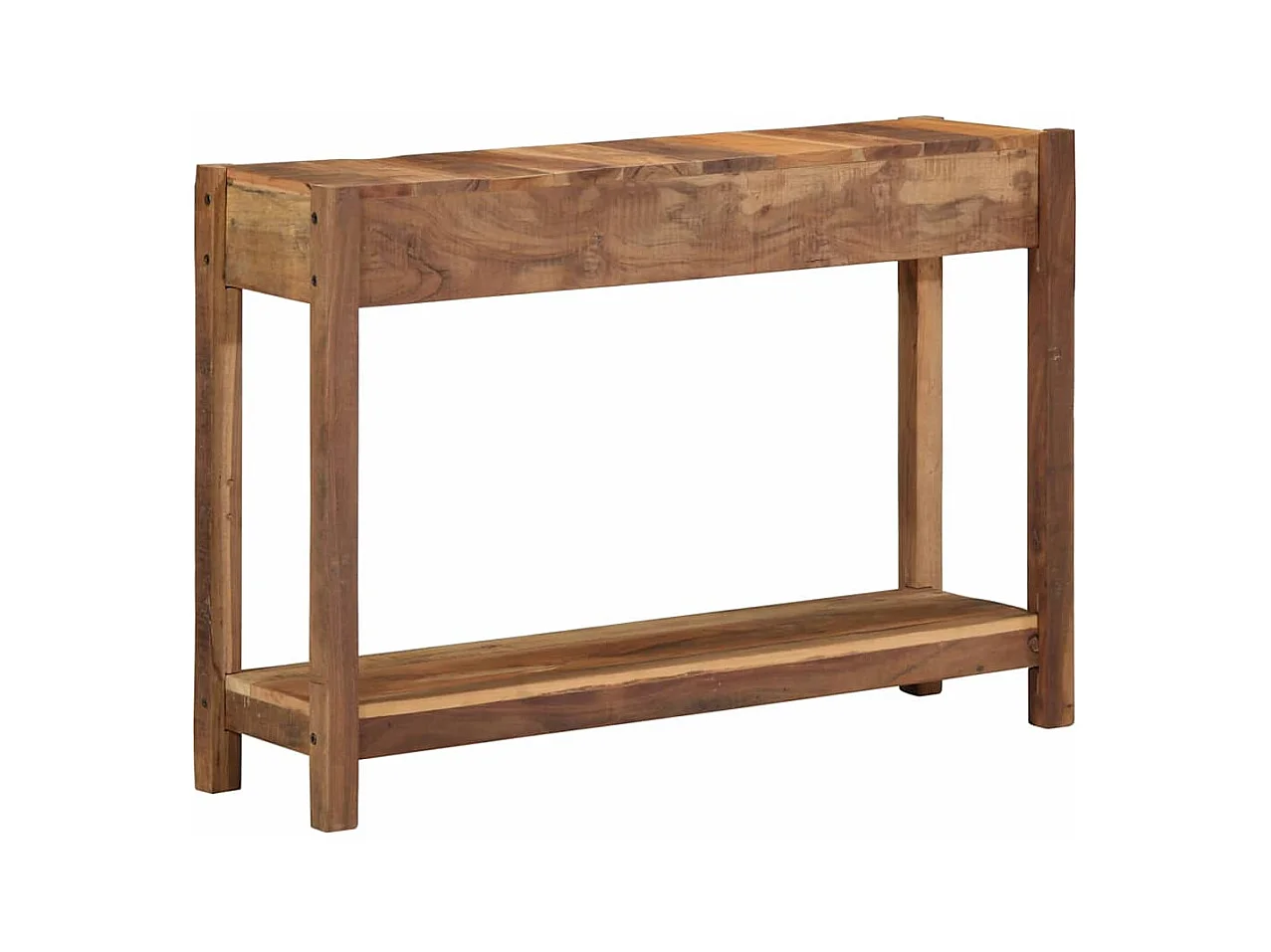 Table console avec tiroir avec stockage Marron 107 x 33 x 76 cm