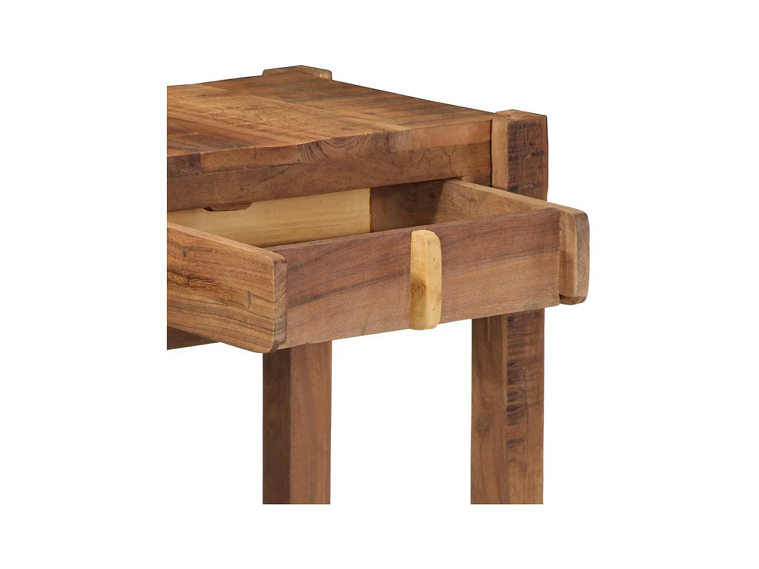 Table console avec tiroir avec stockage Marron 107 x 33 x 76 cm