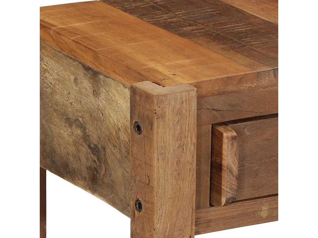 Aparador Castanho 107 x 33 x 76 cm Madeira recuperada maciça