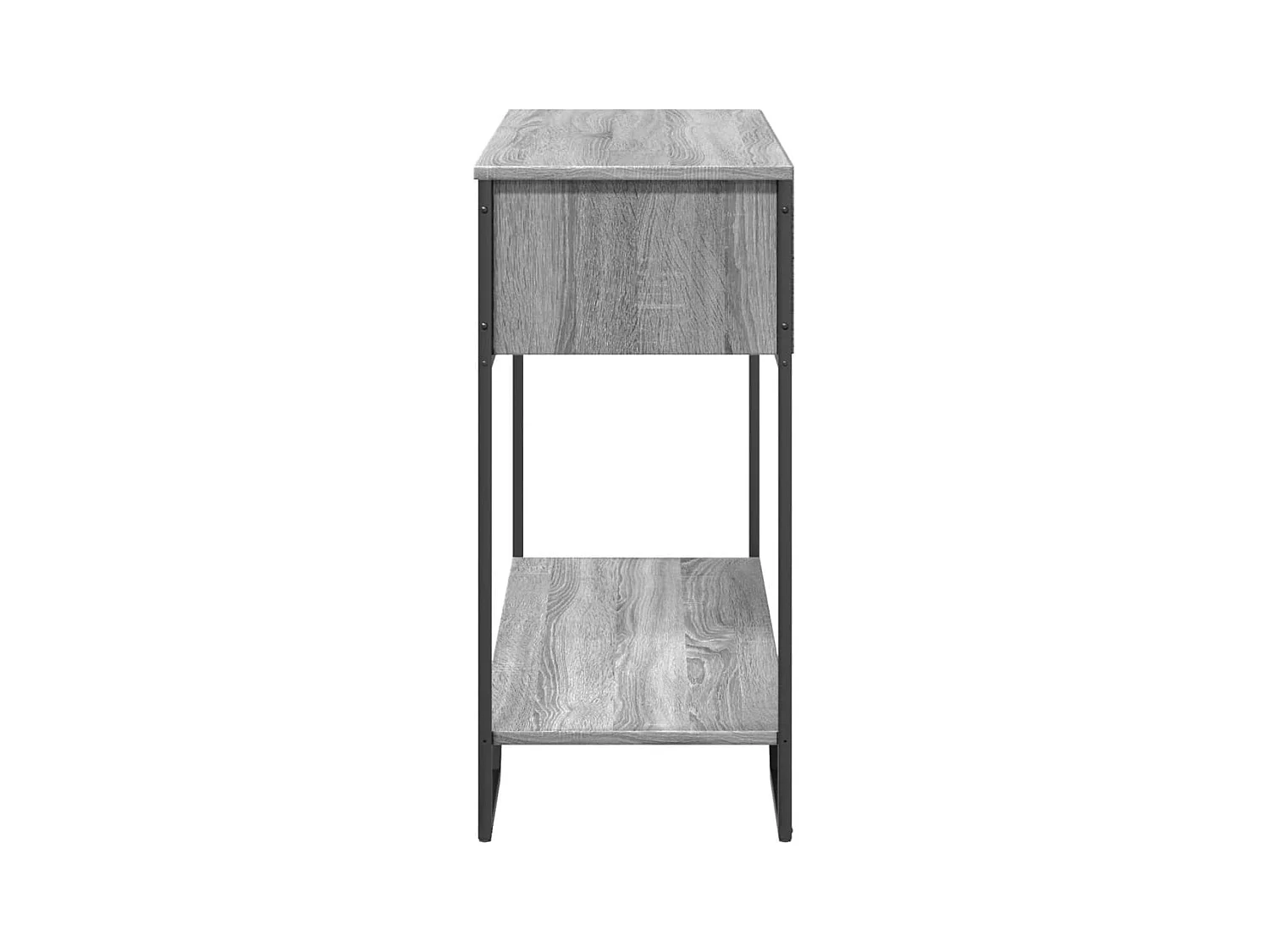 Table console sonoma gris 100x35x74,5 cm bois d'ingénierie