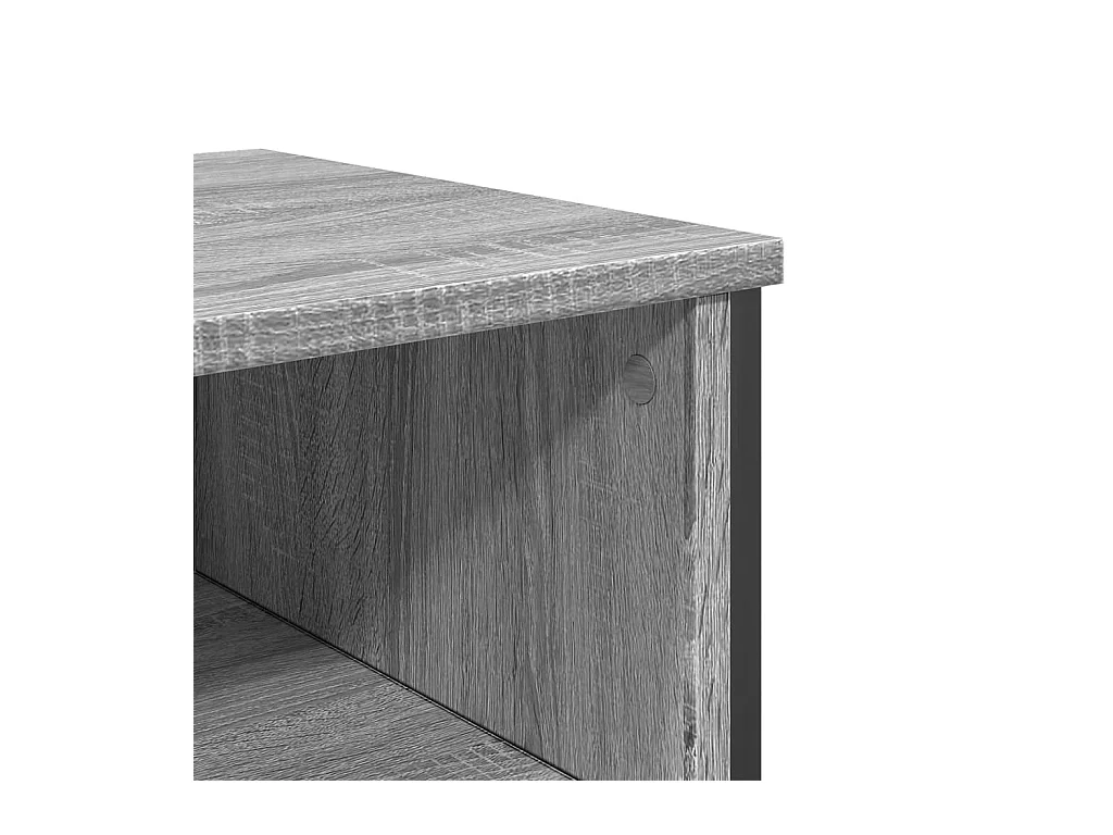 Table console sonoma gris 100x35x74,5 cm bois d'ingénierie