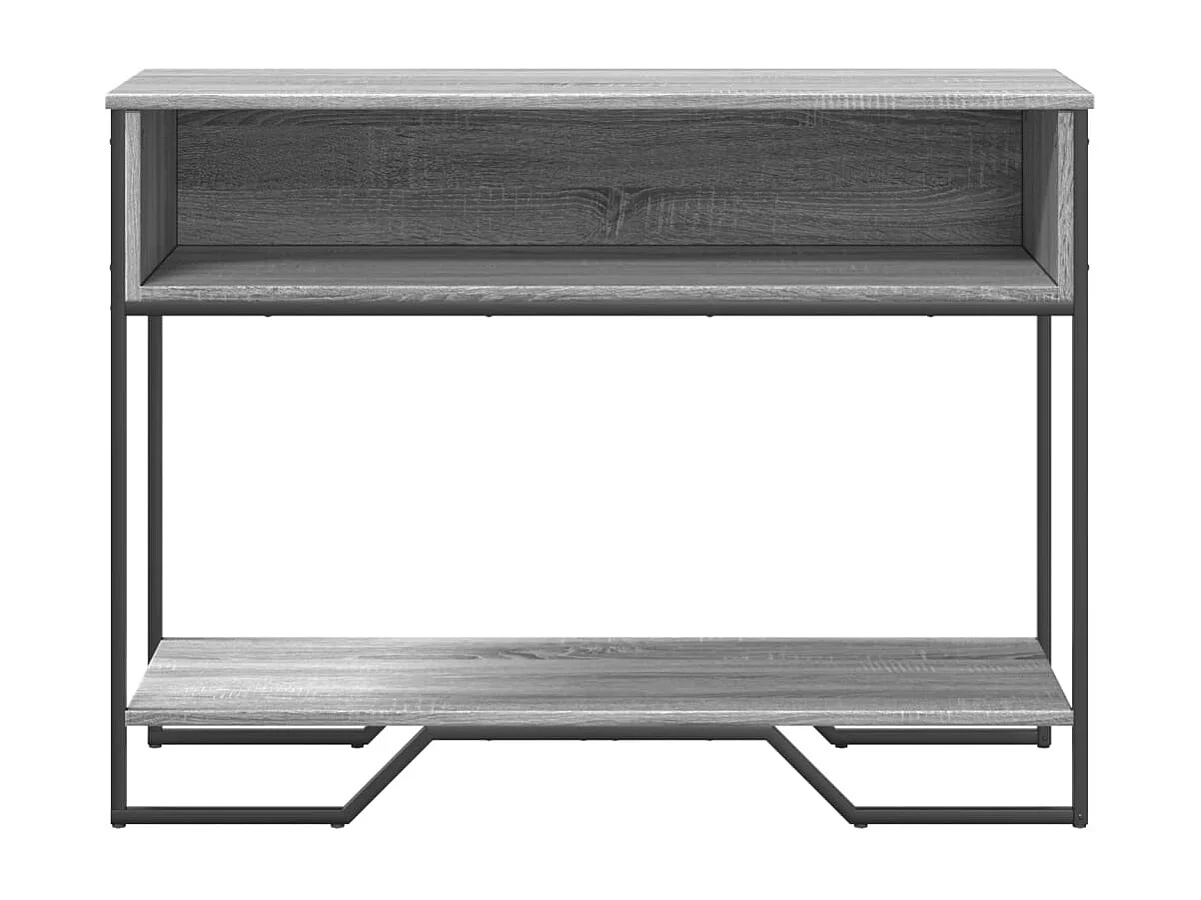 Table console sonoma gris 100x35x74,5 cm bois d'ingénierie