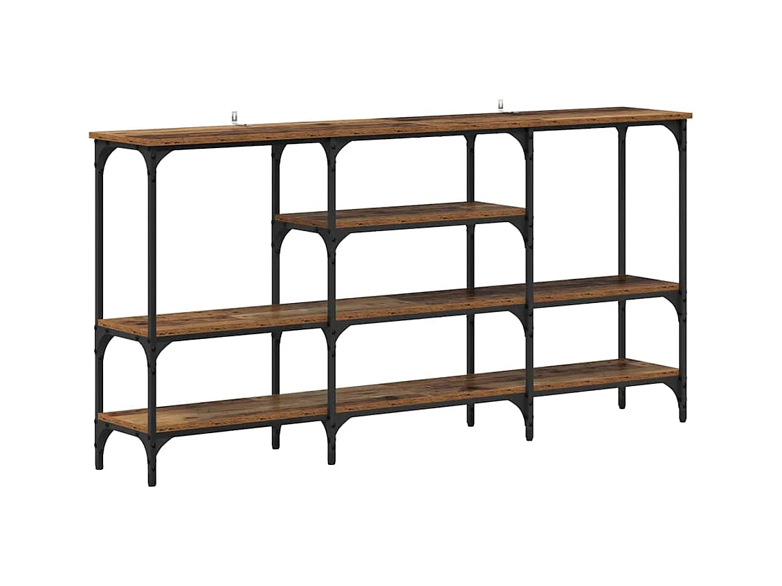 Table console Bois ancien 160 x 29 x 80 cm Bois d'ingénierie