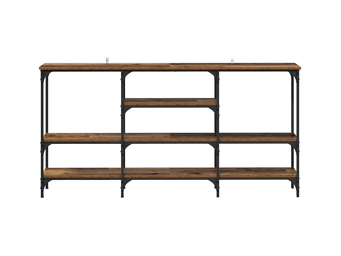 Table console Bois ancien 160 x 29 x 80 cm Bois d'ingénierie