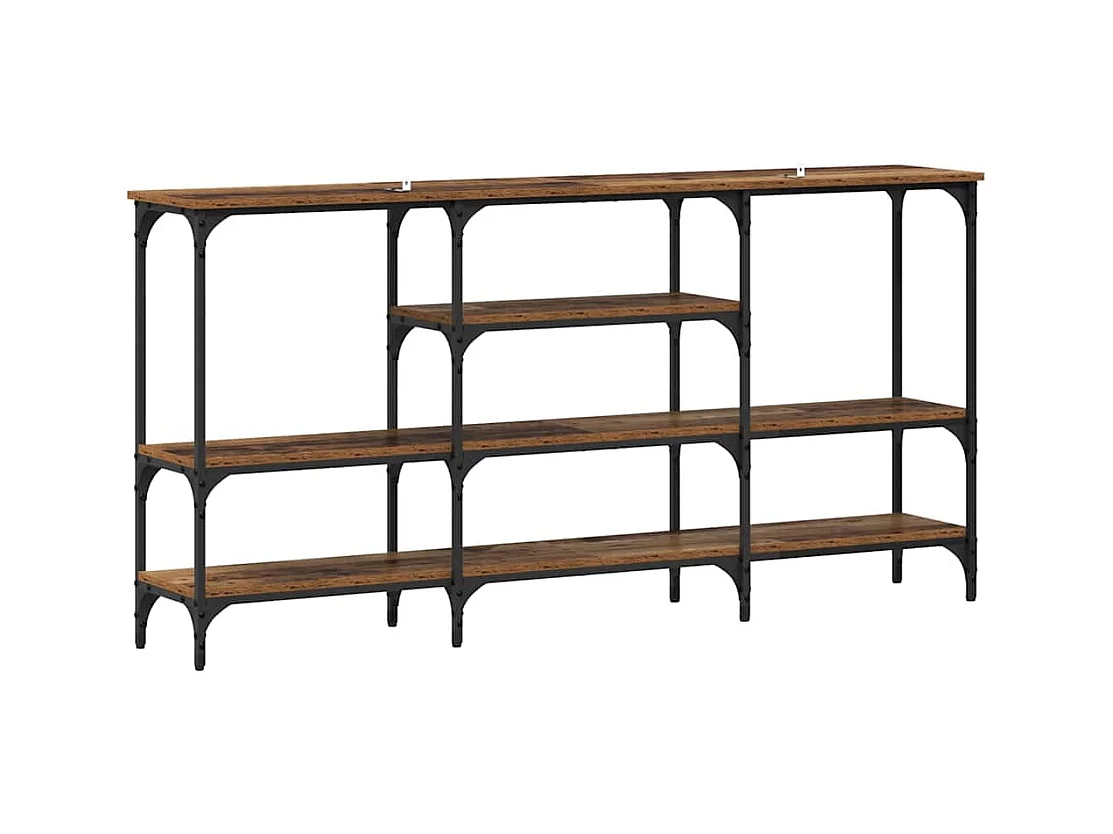 Table console Bois ancien 160 x 29 x 80 cm Bois d'ingénierie