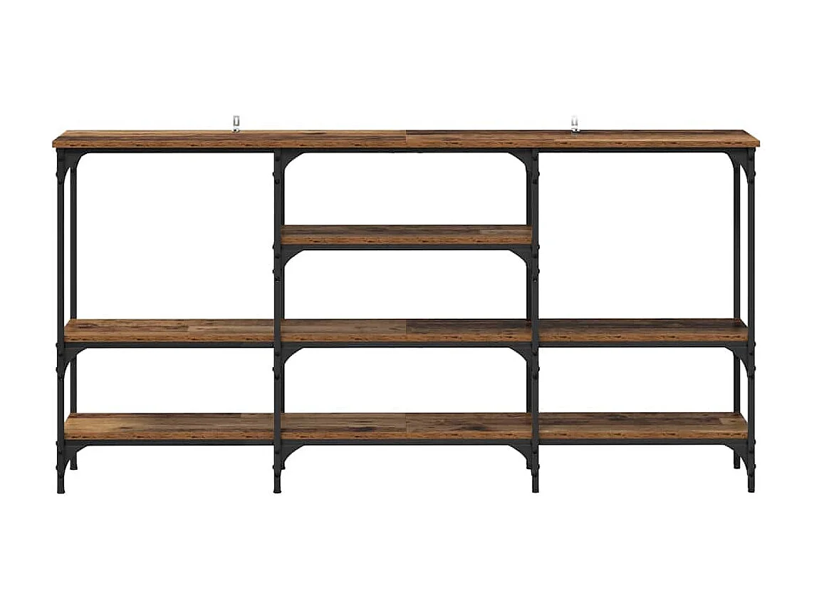 Table console Bois ancien 160 x 29 x 80 cm Bois d'ingénierie