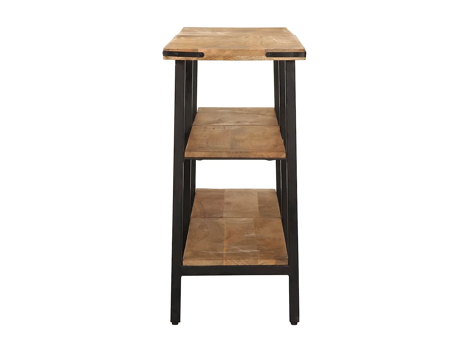 Mesa consola de madera maciza de mango 180x35x70 cm