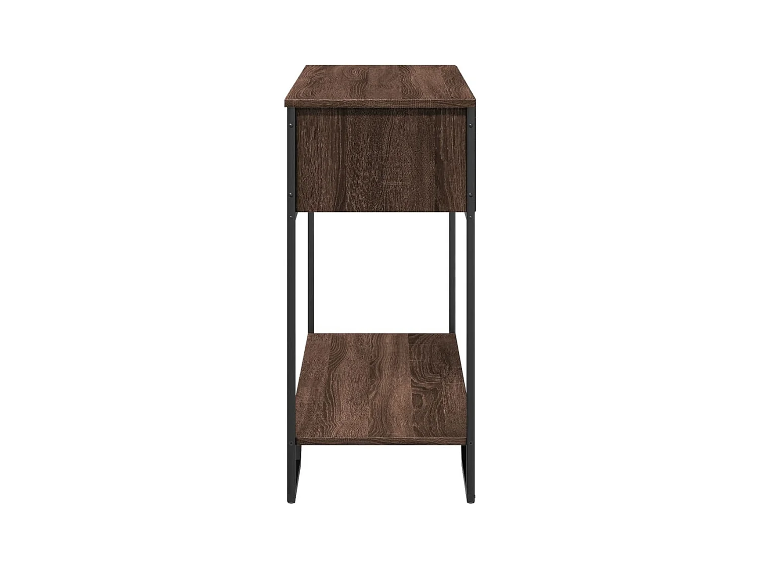 Mesa consola madera de ingeniería marrón roble 100x35x74,5 cm