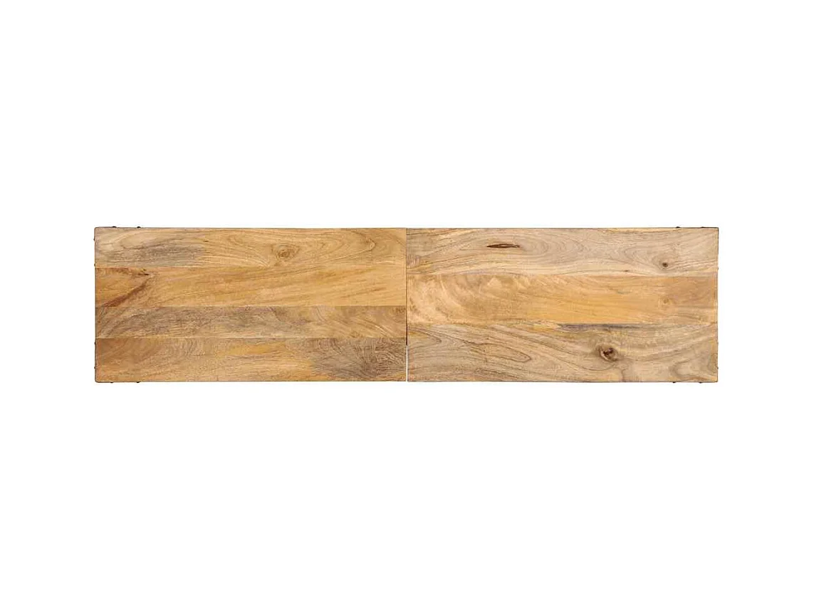 Mesa consola de madera maciza de mango 140x35x70 cm