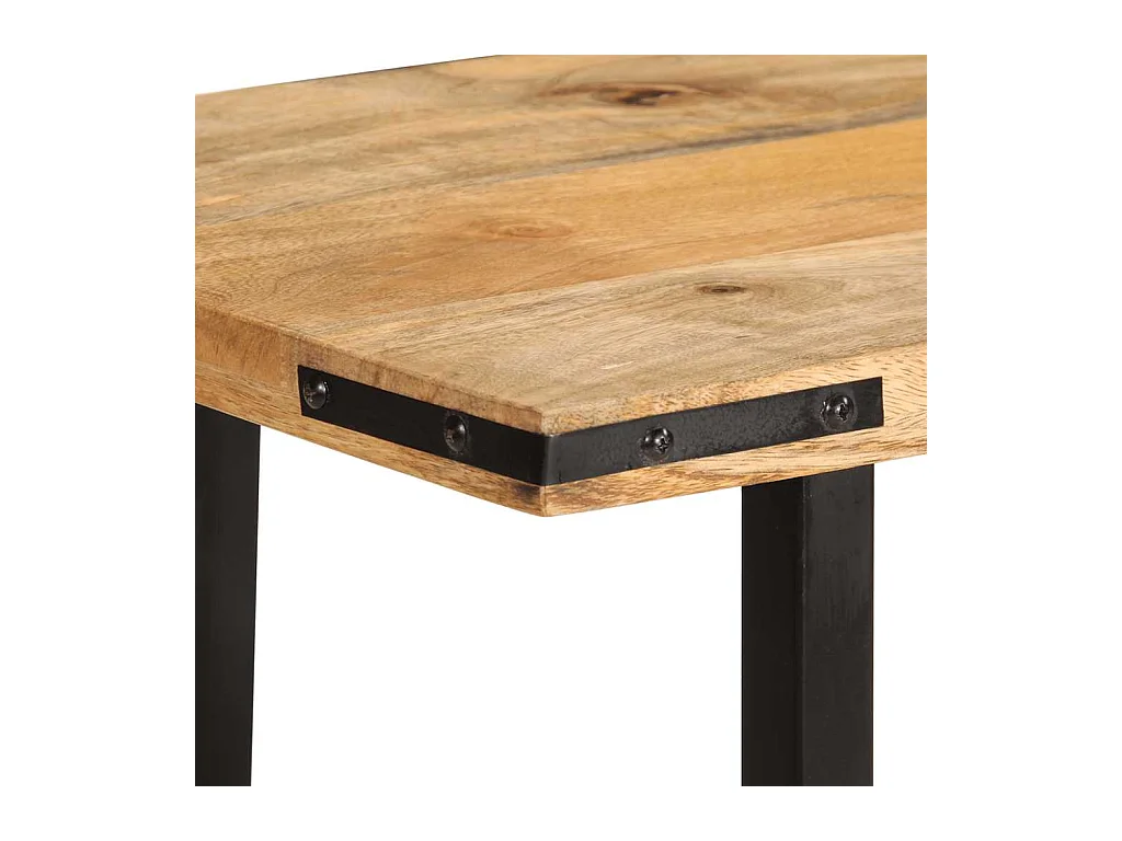 Mesa consola de madera maciza de mango 140x35x70 cm