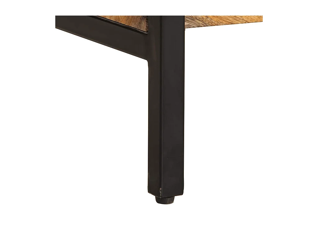 Mesa consola de madera maciza de mango 140x35x70 cm