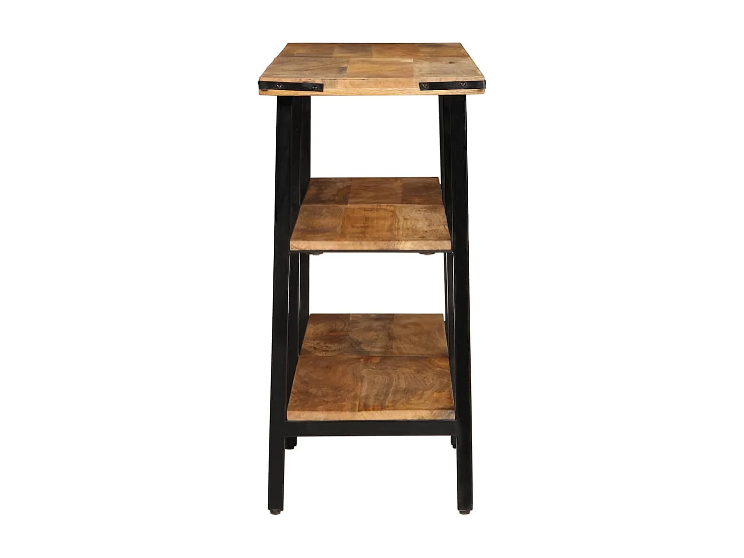 Mesa consola de madera maciza de mango 140x35x70 cm