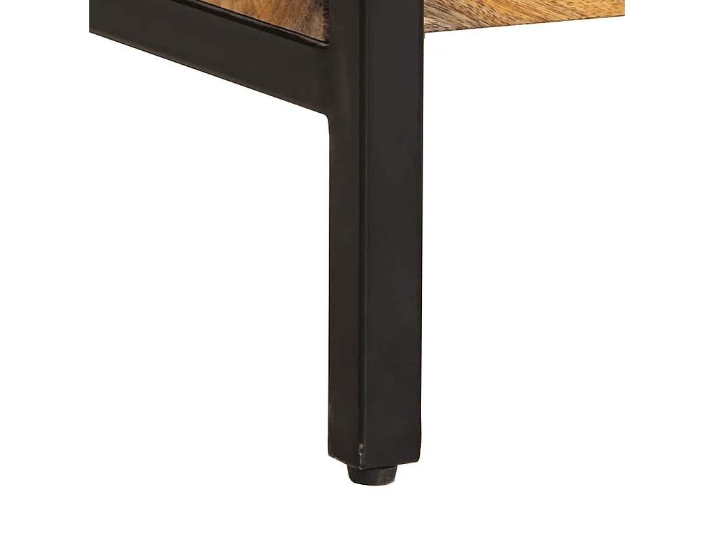 Mesa consola de madera maciza de mango 140x35x70 cm