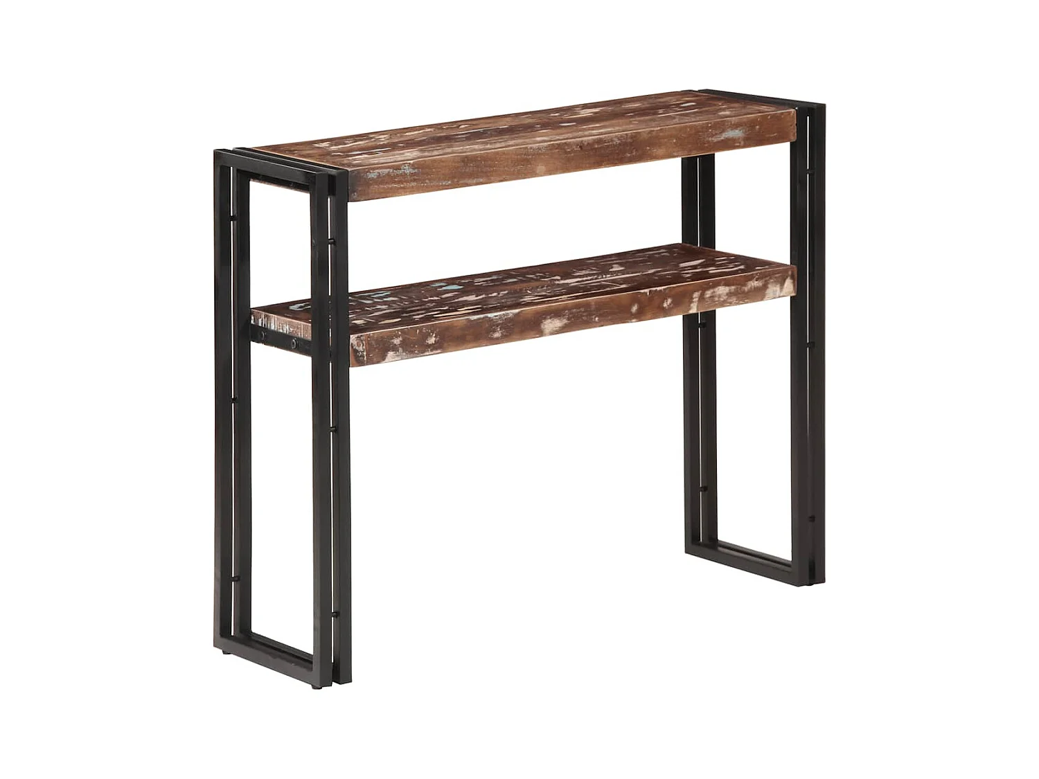 Mesa consola de madera maciza reciclada 90x30x75 cm