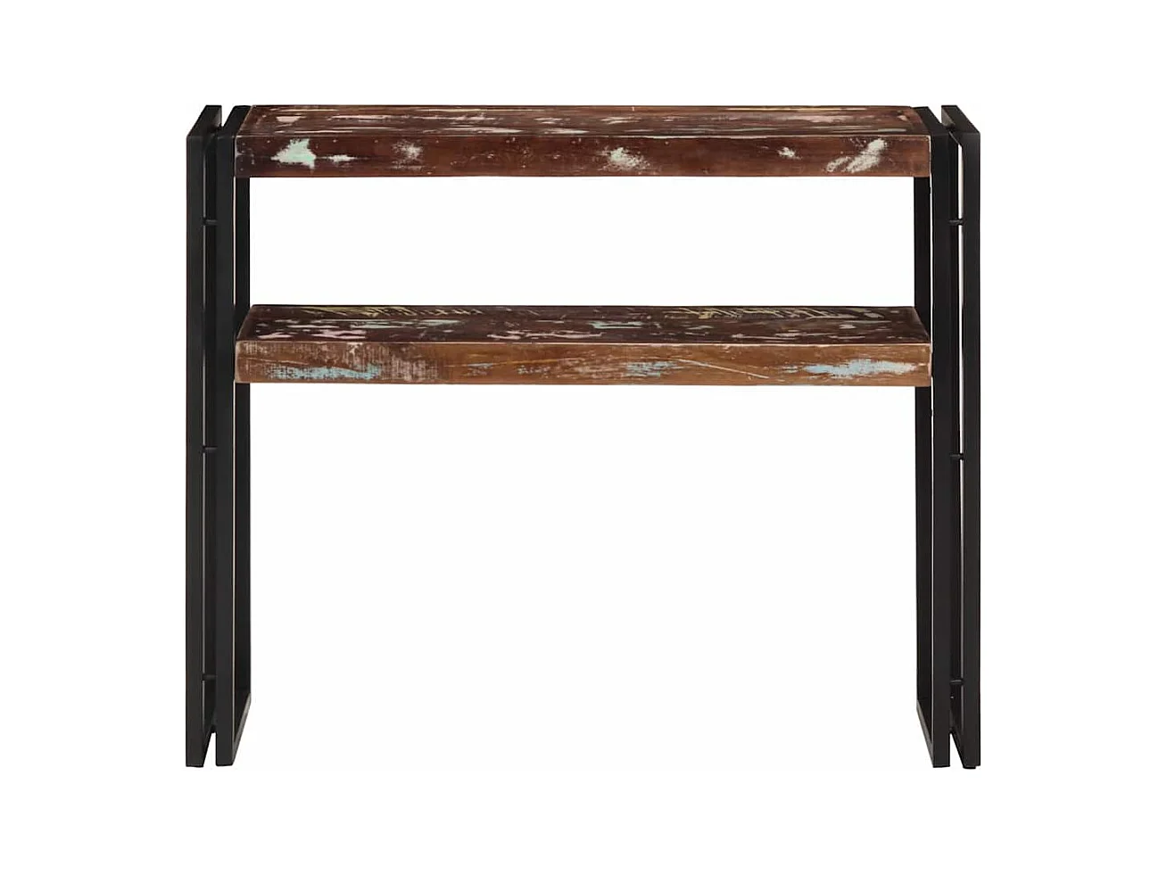 Mesa consola de madera maciza reciclada 90x30x75 cm