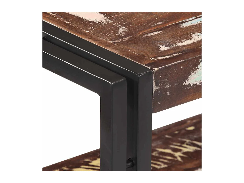 Mesa consola de madera maciza reciclada 90x30x75 cm