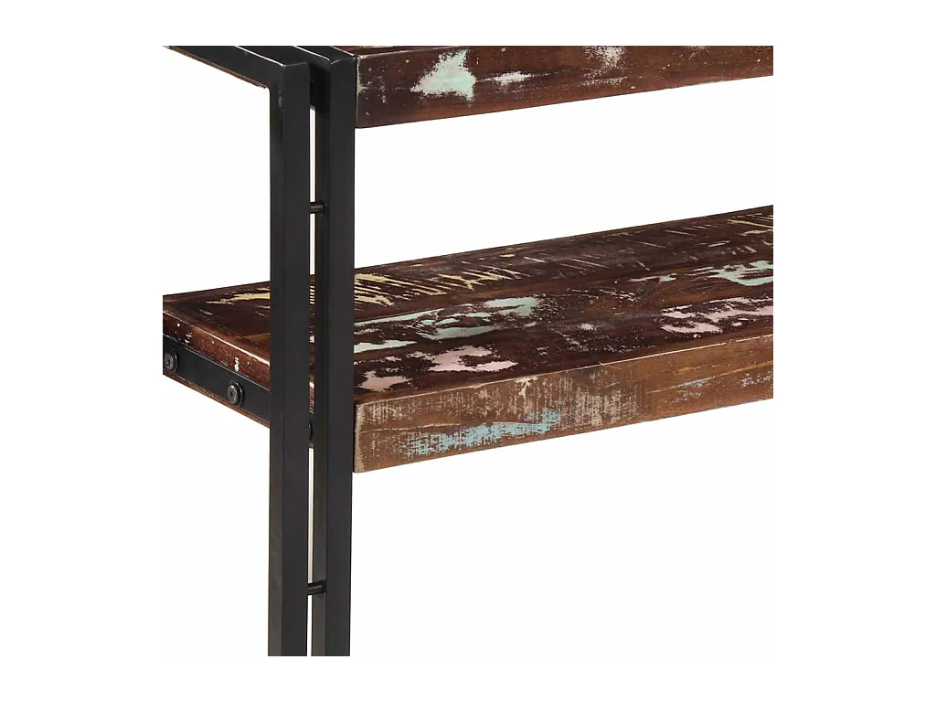 Mesa consola de madera maciza reciclada 90x30x75 cm