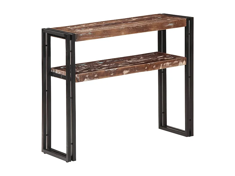 Wandtafel 90x30x75 cm massief gerecycled hout