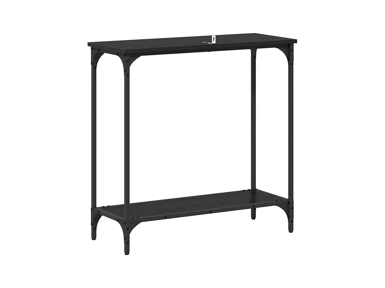 Table console Chêne noir 75 x 30.5 x 75 cm Bois d'ingénierie
