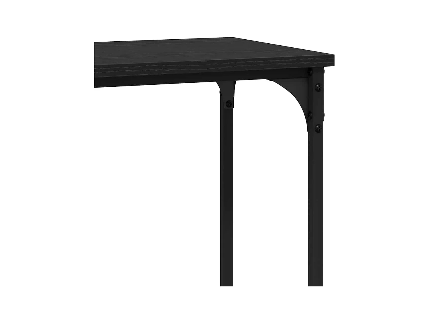 Table console Chêne noir 75 x 30.5 x 75 cm Bois d'ingénierie