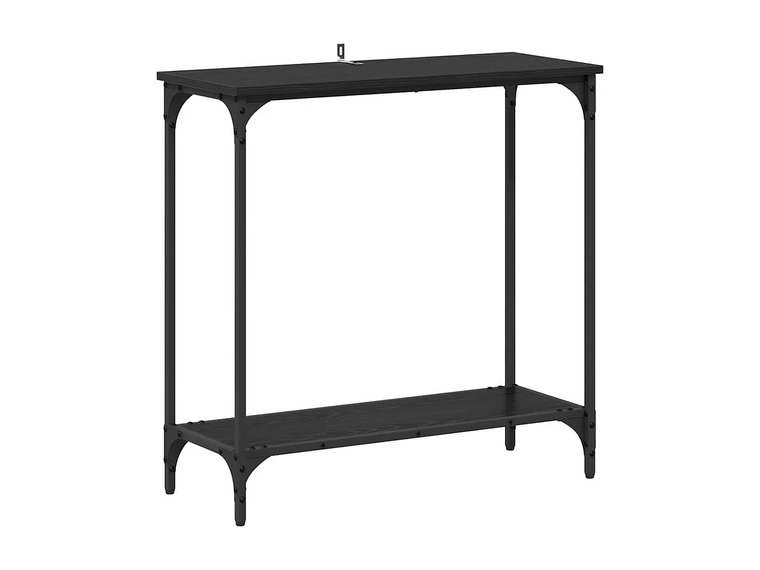 Table console Chêne noir 75 x 30.5 x 75 cm Bois d'ingénierie