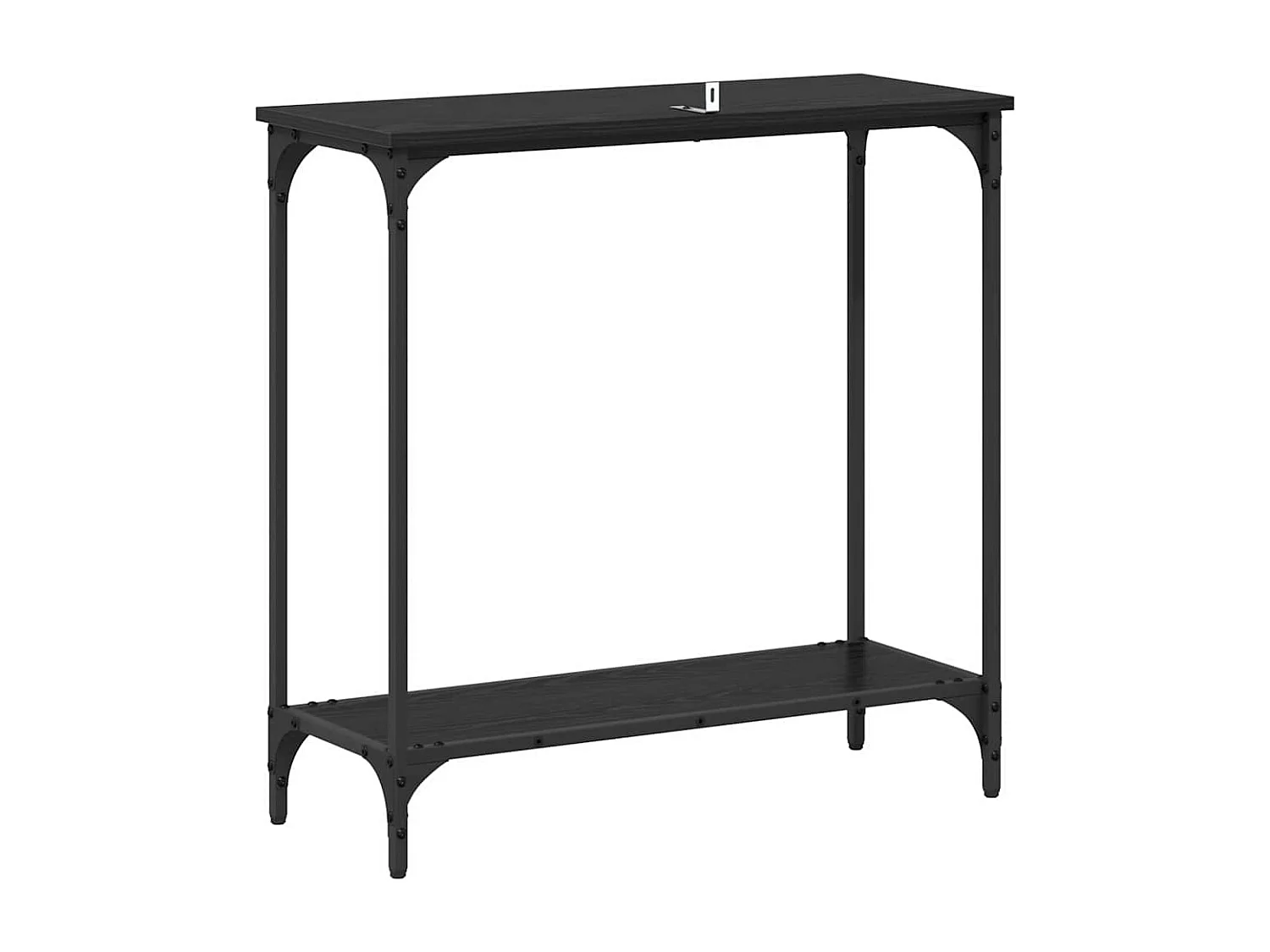 Table console Chêne noir 75 x 30.5 x 75 cm Bois d'ingénierie