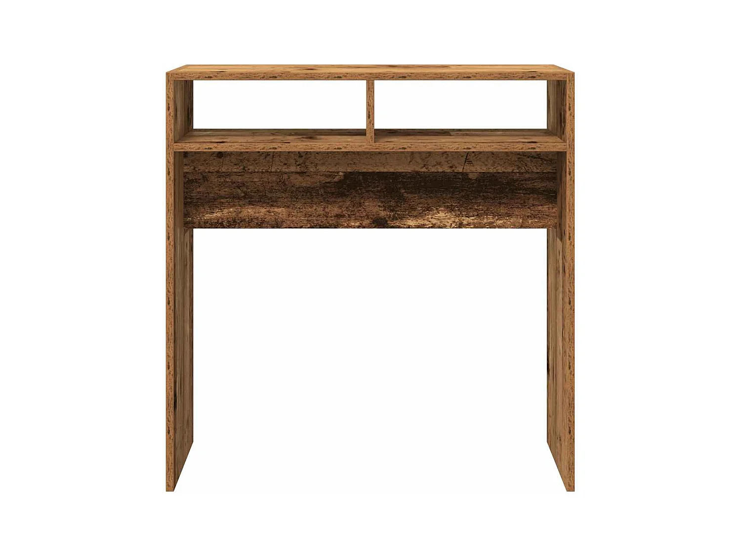 Table console vieux bois 78x30x80 cm bois d'ingénierie