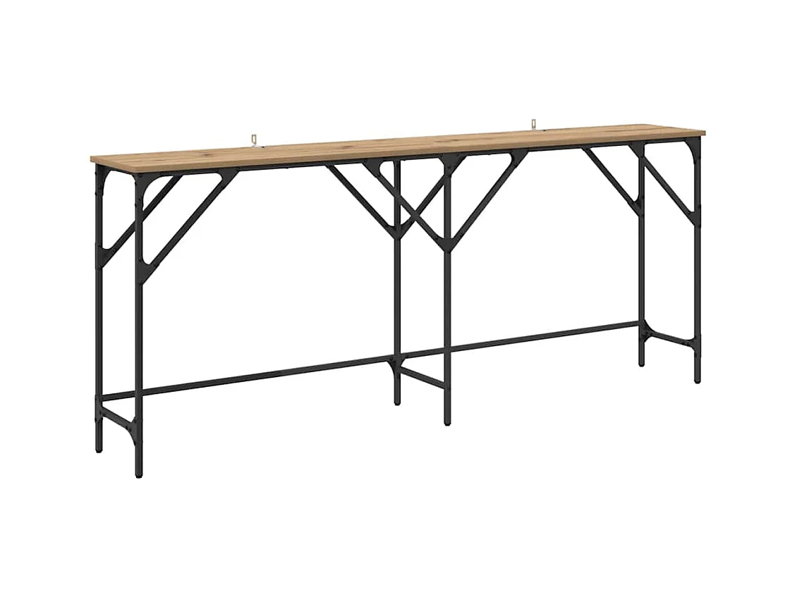 Mesa Consola Roble artisan 180 x 29 x 75 cm