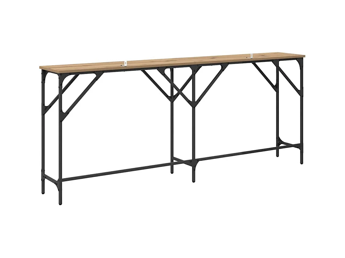 Mesa Consola Roble artisan 180 x 29 x 75 cm
