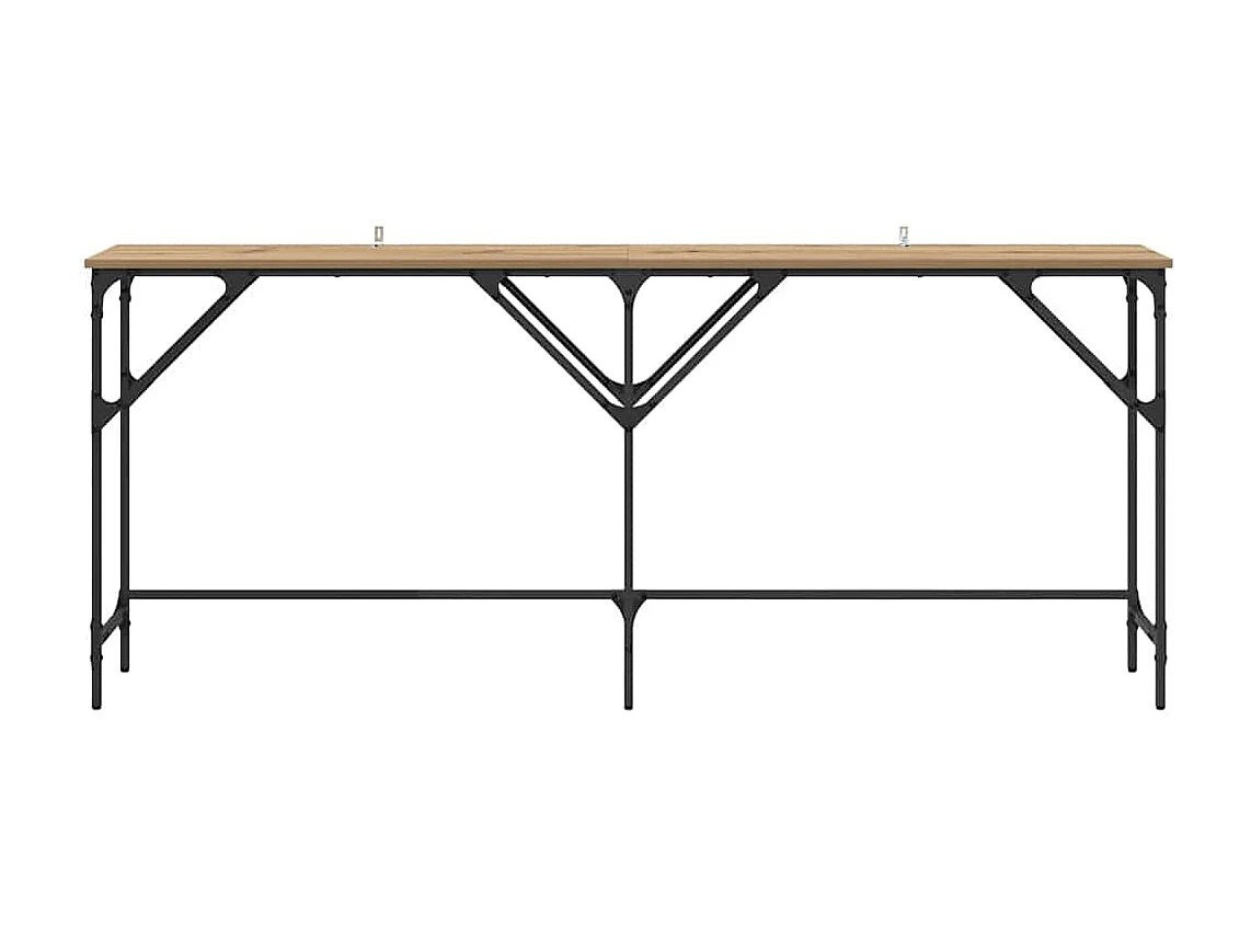 Mesa Consola Roble artisan 180 x 29 x 75 cm