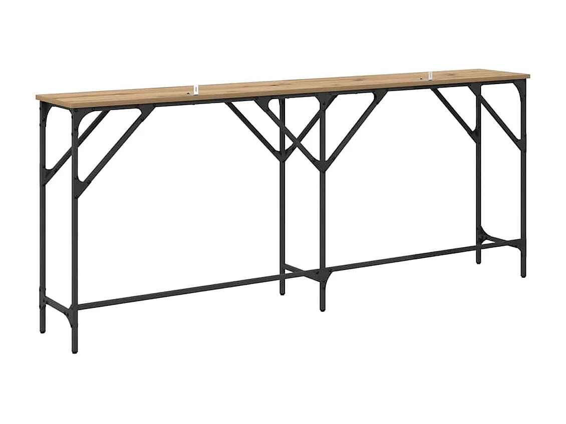 Mesa Consola Roble artisan 180 x 29 x 75 cm