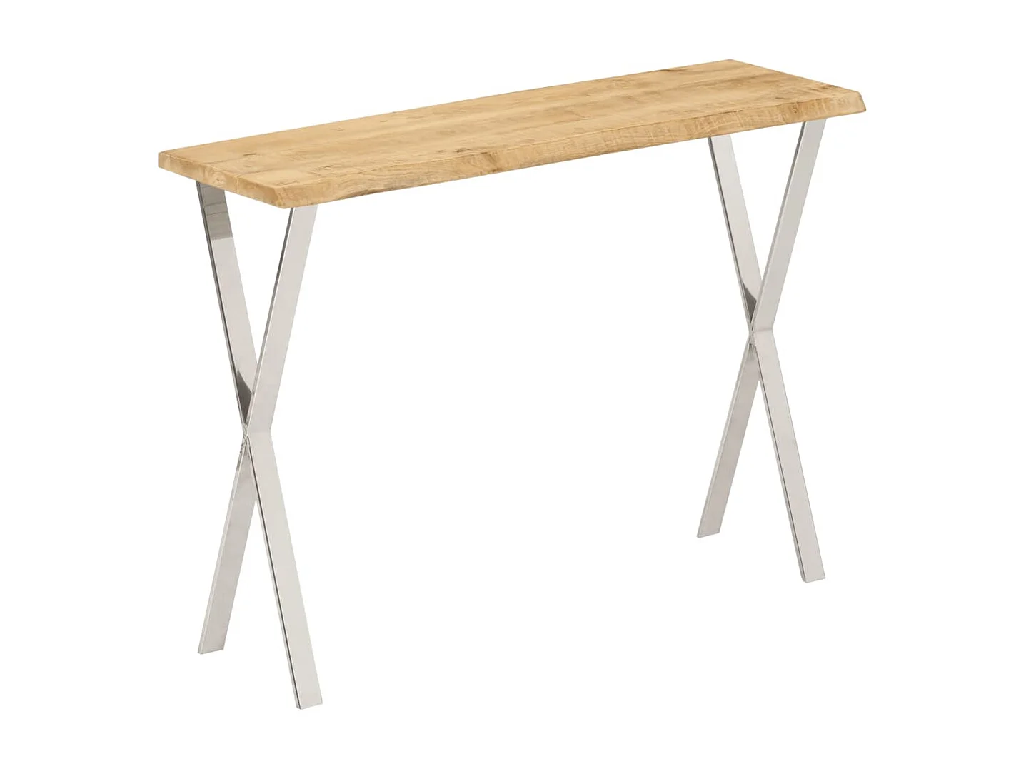 Table console à live edge 105x33x76 cm bois de manguier massif