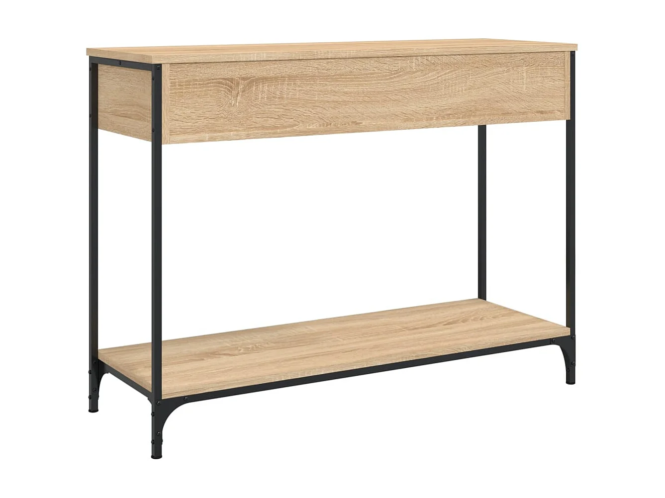 Table console chêne sonoma 100x34,5x75 cm bois d'ingénierie