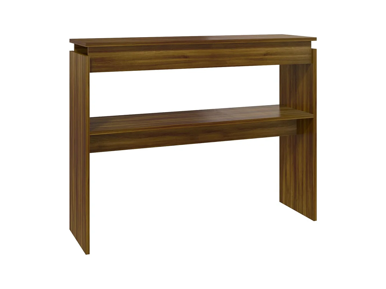 Table console Chêne marron 102x30x80 cm Bois d'ingénierie