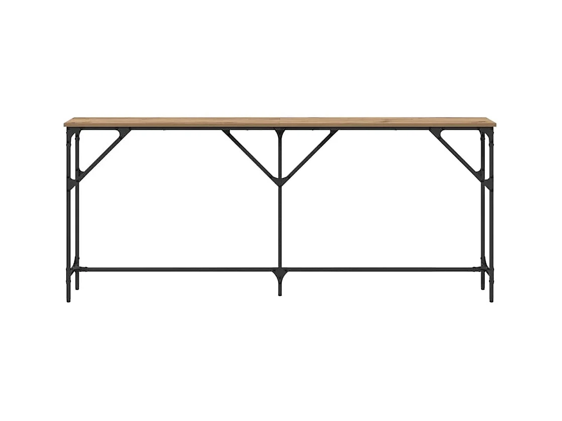 Mesa Consola Roble artisan 180 x 23 x 75 cm
