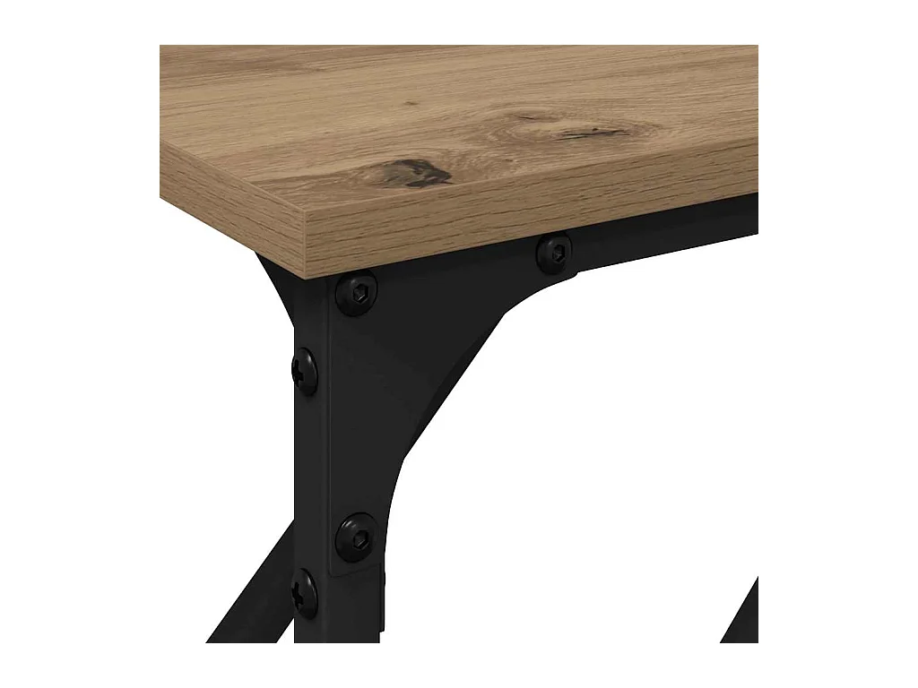 Mesa Consola Roble artisan 180 x 23 x 75 cm