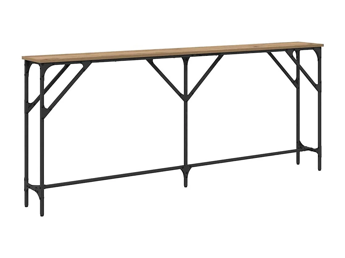 Mesa Consola Roble artisan 180 x 23 x 75 cm