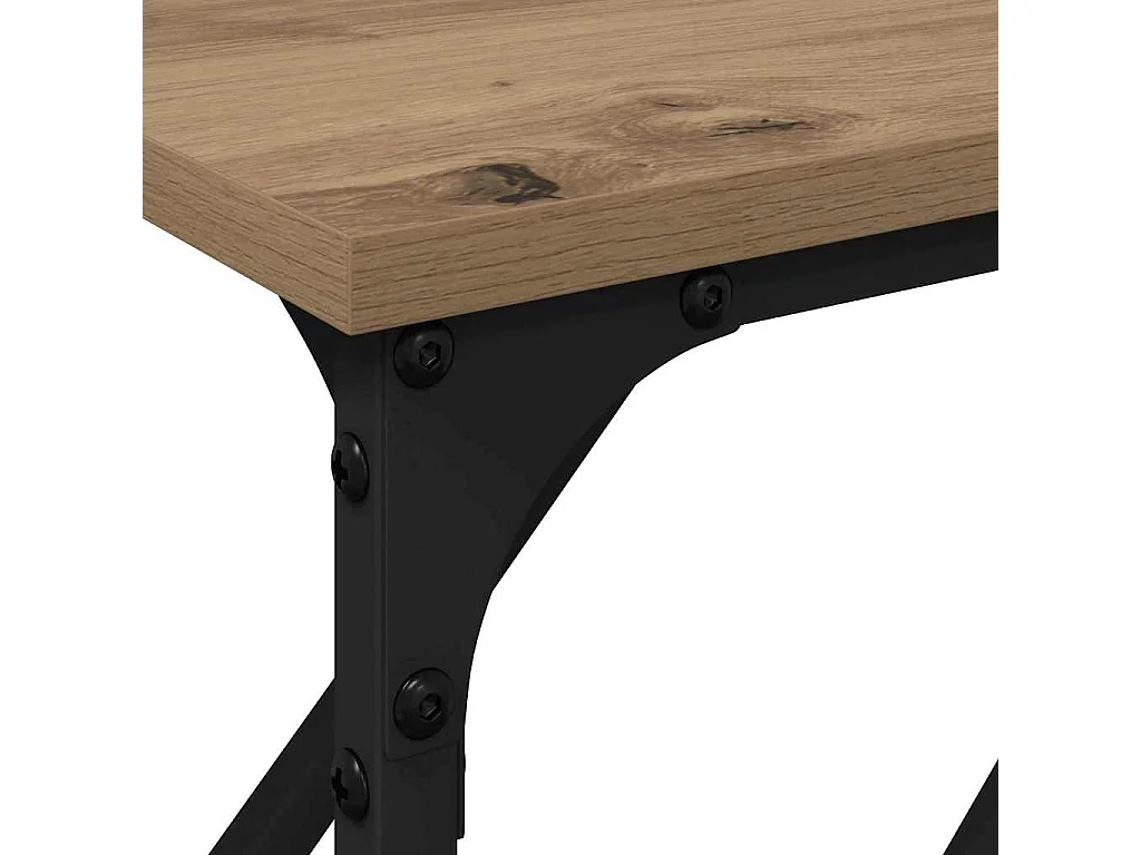 Mesa Consola Roble artisan 180 x 23 x 75 cm