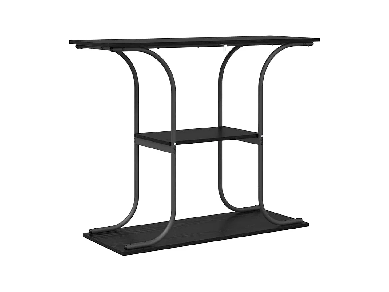 Table console Chêne noir 101 x 35 x 80.5 cm Bois d'ingénierie