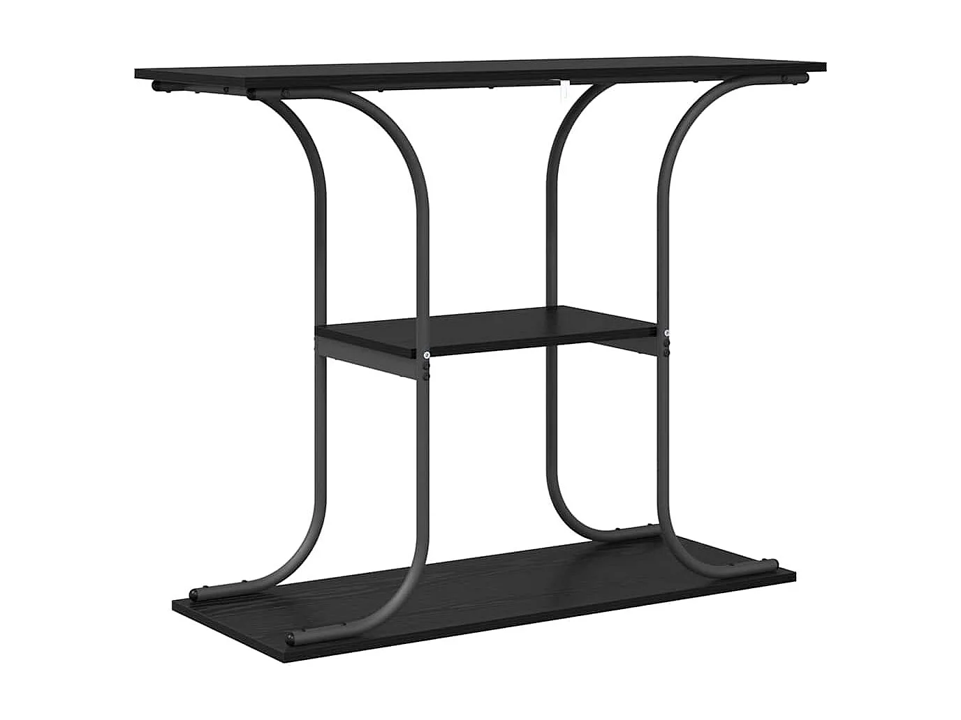 Table console Chêne noir 101 x 35 x 80.5 cm Bois d'ingénierie