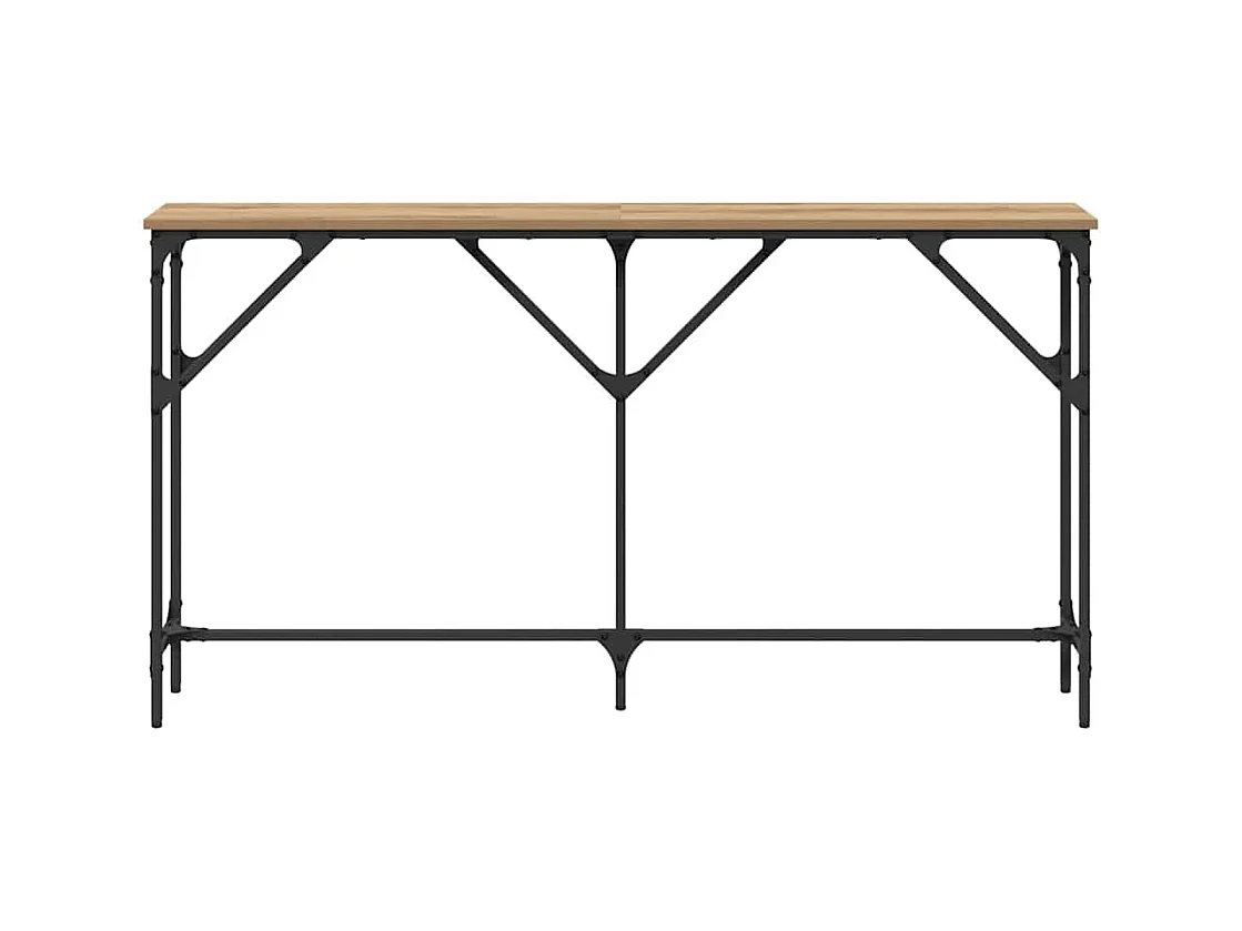 Wandtafel artisanaal eikenkleurig 140 x 23 x 75 cm