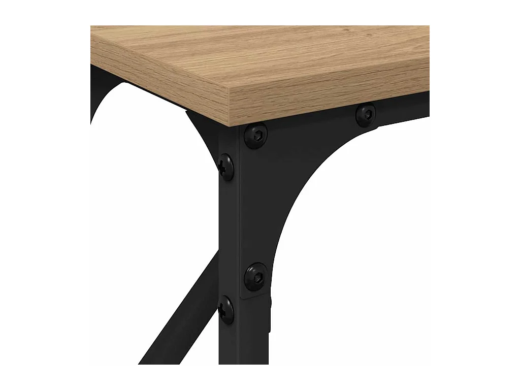 Wandtafel artisanaal eikenkleurig 140 x 23 x 75 cm