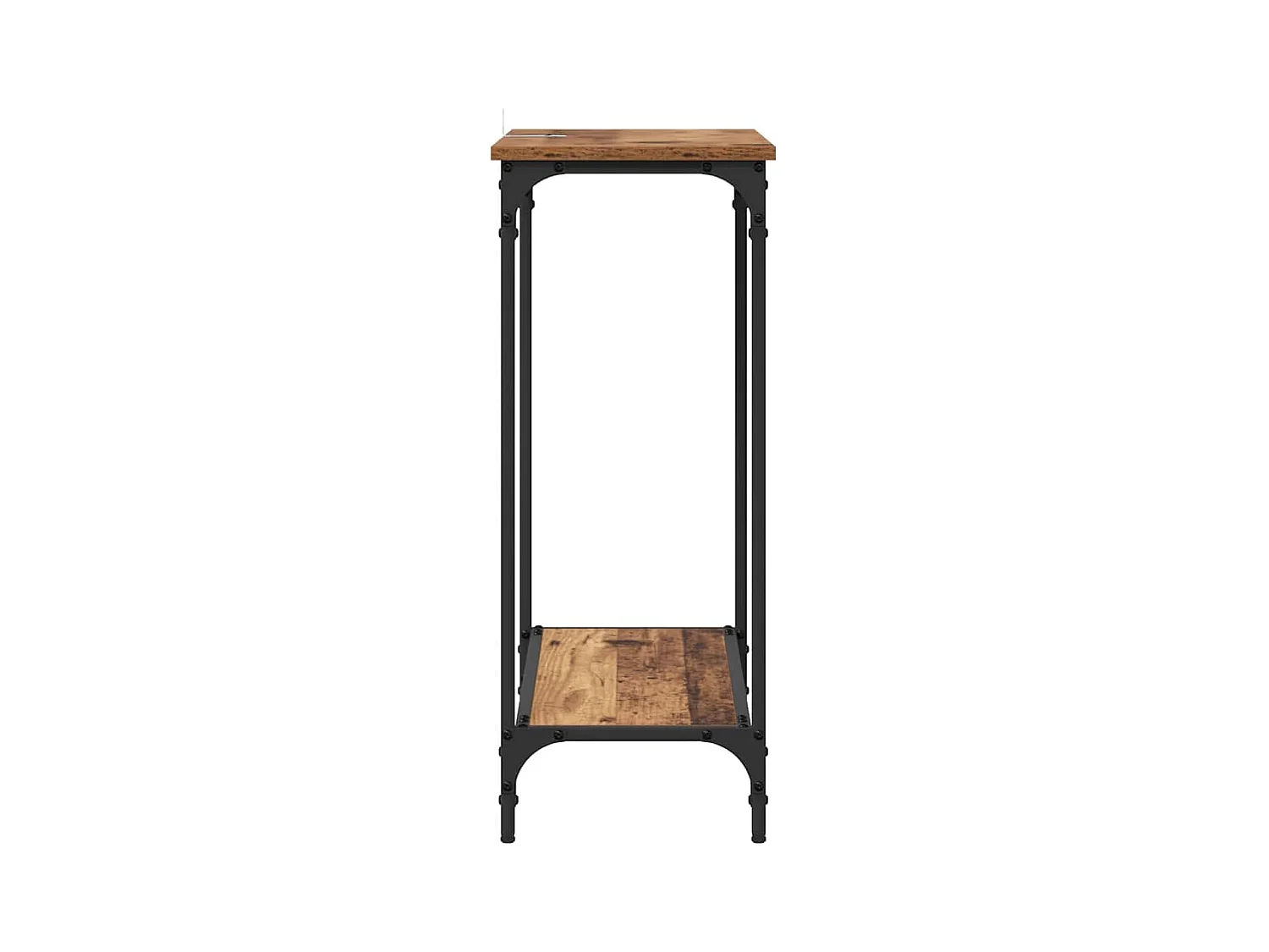 Mesa Consola con estante Madera vieja 75 x 30.5 x 75 cm