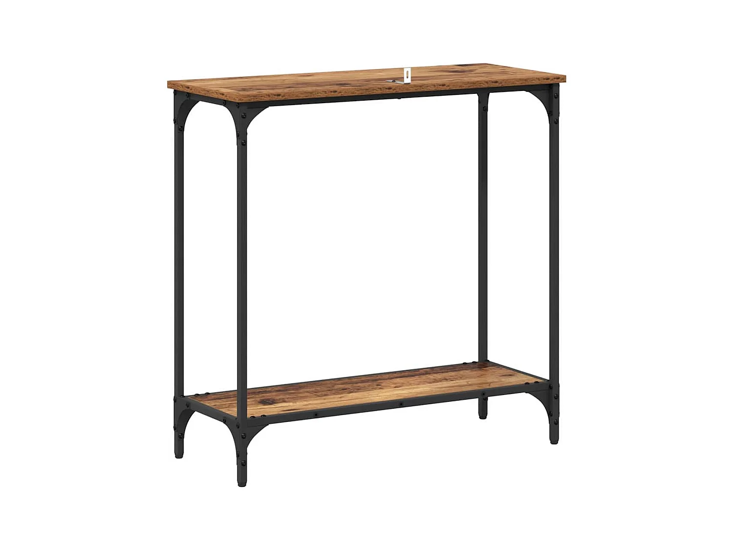 Mesa Consola con estante Madera vieja 75 x 30.5 x 75 cm