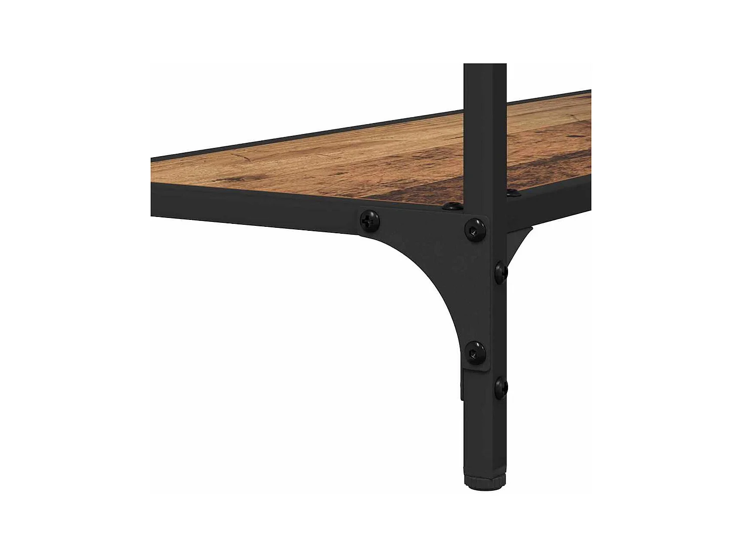 Mesa Consola con estante Madera vieja 75 x 30.5 x 75 cm